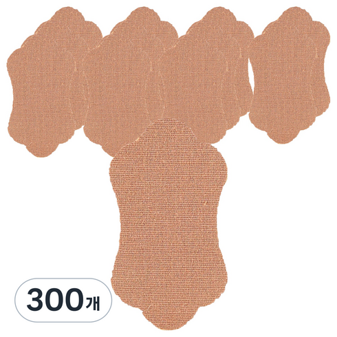 깔끔한 스킨색 겨드랑이 땀 흡수 패드 겨땀 패치 TYPE 03 딥 스킨, 300개