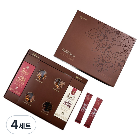 신라명과 더치팩 쿠키 선물 세트 대, 쿠키 4종 + 더치팩, 4세트