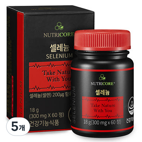 뉴트리코어 셀레늄, 5개, 18g