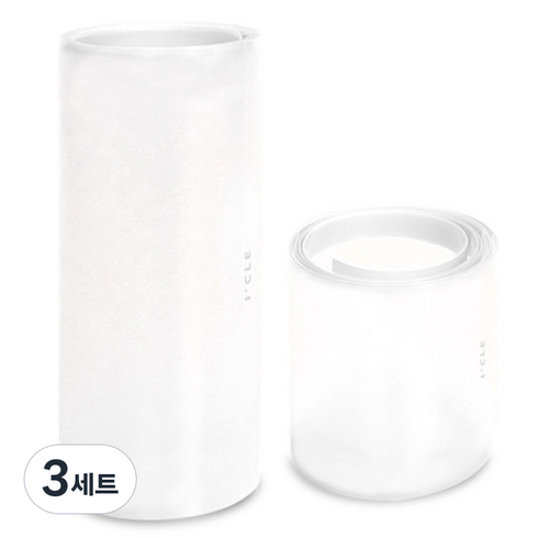 아이끌레 실드도어 투명 문끼임방지 바깥용 + 안쪽용 커버 세트, 혼합색상, 3세트