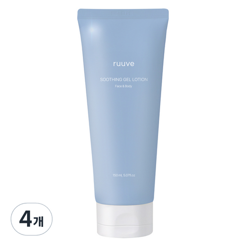 러베 유기농 수딩젤 로션, 4개, 150ml