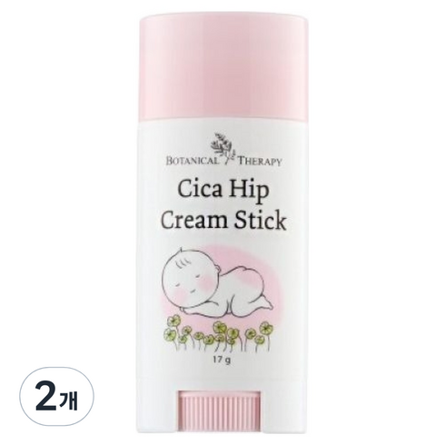 보타니컬테라피 시카 기저귀 크림스틱, 17g, 2개