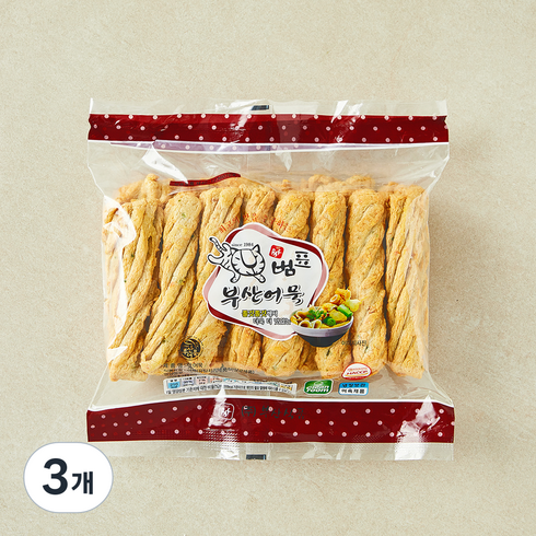 범표어묵 맛 어묵, 650g, 3개