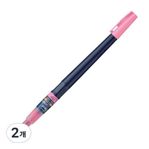 ZIG 브러쉬라이터 1 KM50F-CB, 023 ScarletRed, 2개