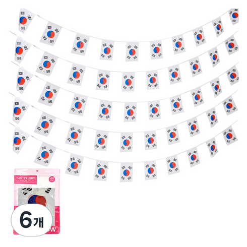 파티쇼 태극기만국기 15m 50p, 6개