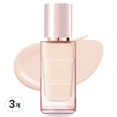 바닐라코 커버리셔스 세럼 파운데이션 SPF38 PA++ 30ml, 3개, 라이트