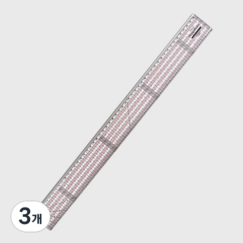 해피베어스 프리미엄 패치워크 시접자 50cm, 3개, 혼합색상