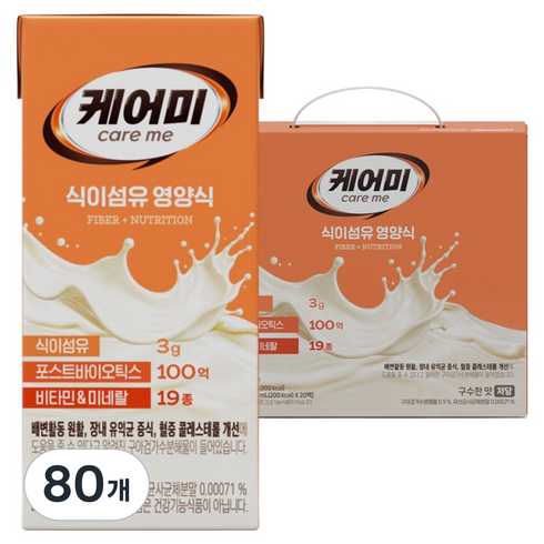 careme 식이섬유 영양식, 80개, 200ml