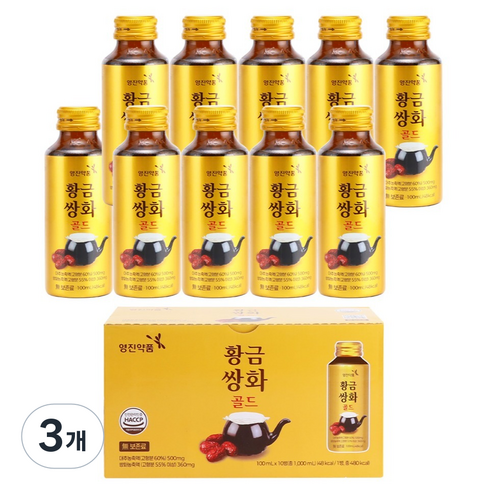 영진약품 진한 황금쌍화 골드 음료, 30개, 100ml