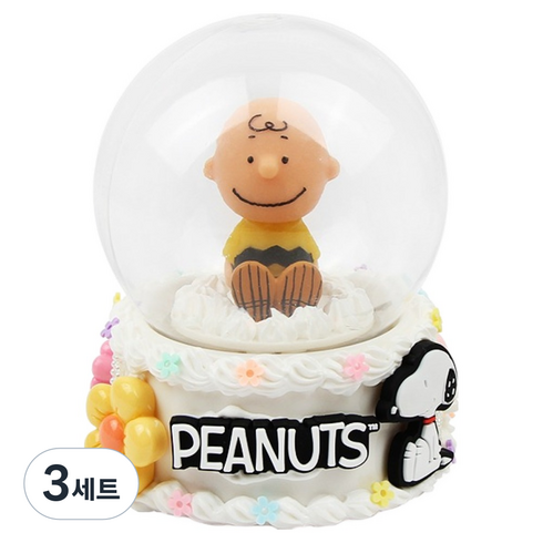 찰리브라운 무드등 꾸미기 세트, 혼합색상, 3세트