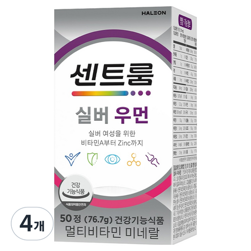 센트룸 실버 우먼 멀티비타민 76.7g, 50정, 4개