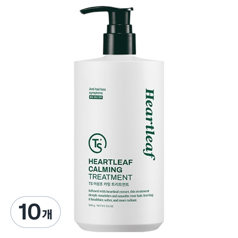 TS 어성초 카밍 두피진정 트리트먼트, 500g, 10개