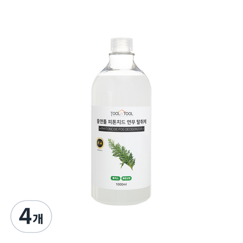 툴앤툴 피톤치드 연무 탈취제 본품, 1L, 4개