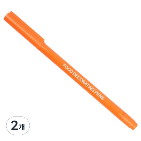 셰프마스터 식용색소 펜 오렌지, 2개, 1.8g