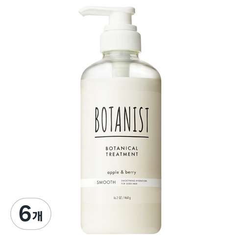 보타니스트 스무스 보타니컬 트리트먼트 애플 베리향 본품, 460g, 6개
