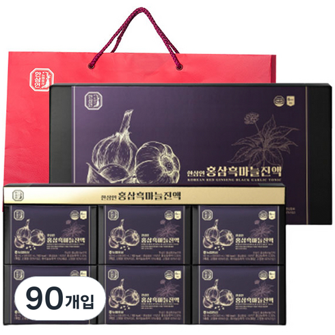 한삼인 홍삼흑마늘진액 + 쇼핑백, 1.8L, 3세트