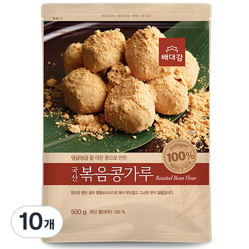 배대감 국산 볶음콩가루, 500g, 10개