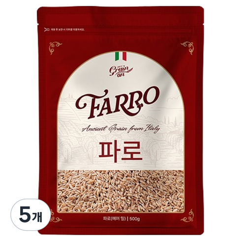 그레인온 파로 밀, 500g, 5개