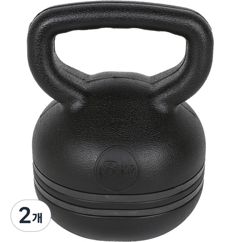 아리프 라인 케틀벨, 블랙, 8kg, 2개