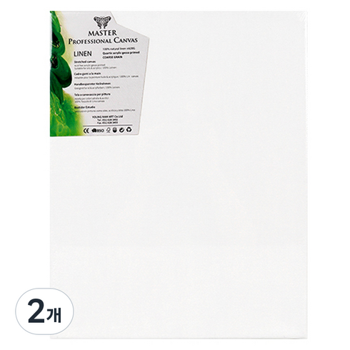 마스터 전문가용 4중젯소 아사캔버스 F형 620g, 2개, 5호