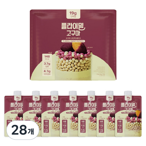 플라이밀 단백질 쉐이크 고구마, 45g, 28개