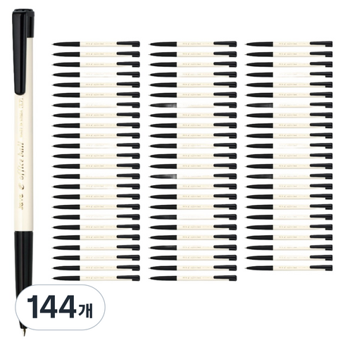자바펜 e오피스 볼펜 0.7mm, 블랙, 144개