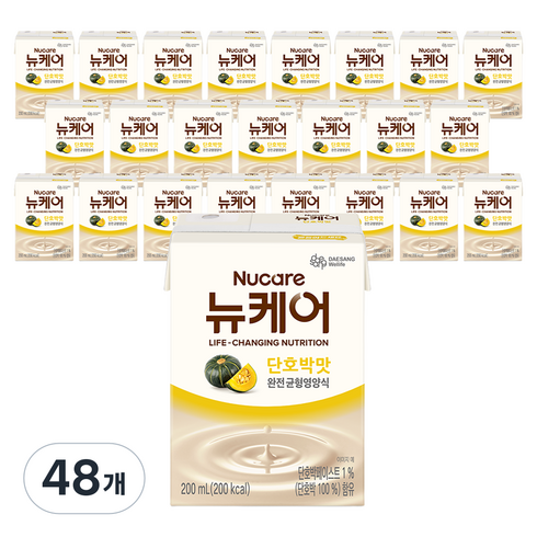 뉴케어 완전 균형영양식 단호박맛, 200ml, 48개