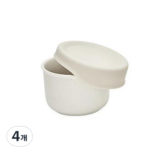 모윰 세라믹 이유식 보관용기, 200ml, 오트밀, 4개