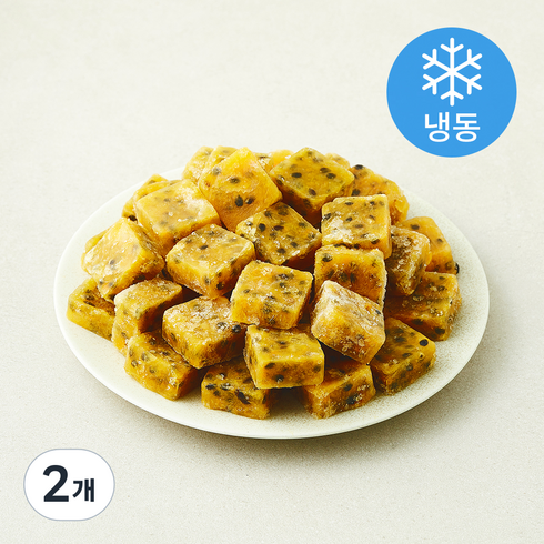 이안 패션후르츠 큐브 (냉동), 2개, 1kg