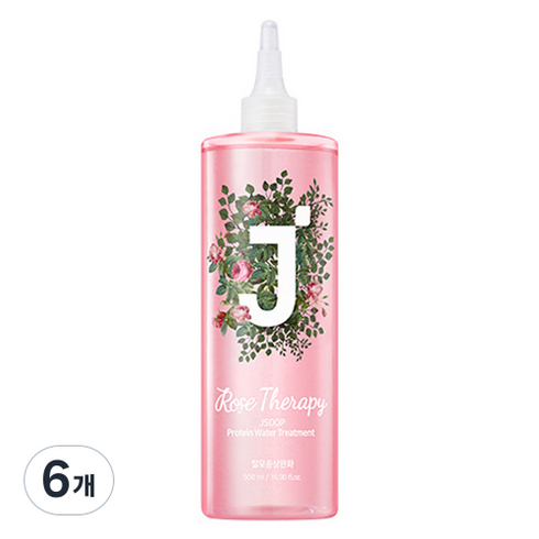 제이숲 단백질 워터 로즈테라피 트리트먼트, 500ml, 6개