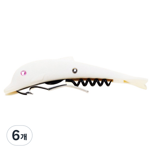 머니풀 돌고래 다기능 오프너, 6개, MF 화이트