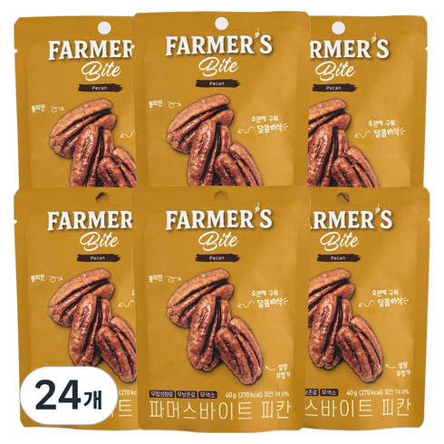 키토제니 파머스바이트 피칸 정과, 40g, 24개