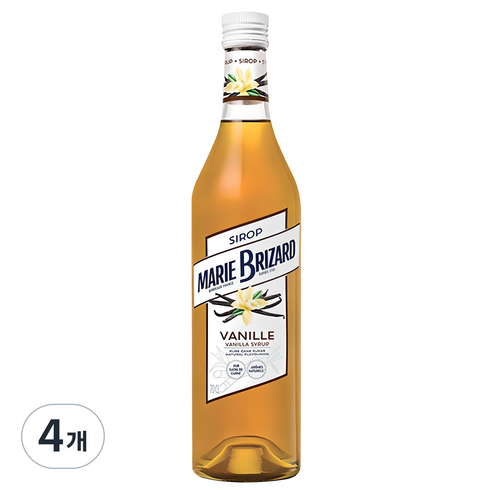마리브리자드 바닐라 시럽, 700ml, 4개