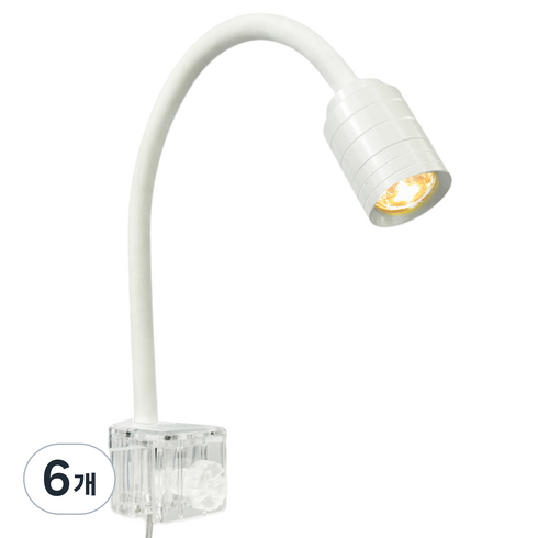 모비딕 관상어용 나노 스팟 USB 조명 화이트 ML-09, 6개