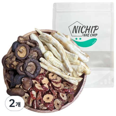 대추 표고버섯 도라지 3종 믹스 야채칩, 150g, 2개