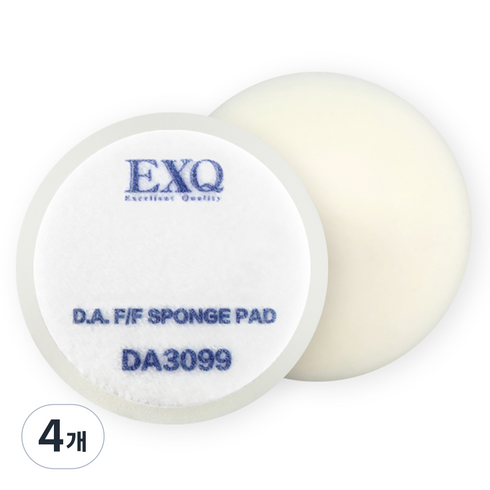 이엑스큐 파이널피니싱 스펀지 패드 80 x 17mm DA3099, 4개, 화이트