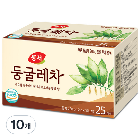 동서 둥굴레차, 1.2g, 25개입, 10개