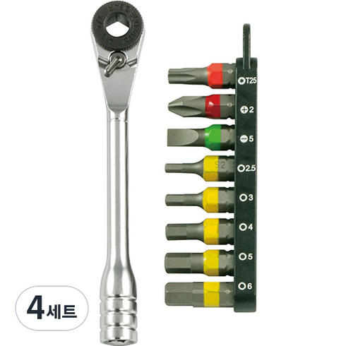 세신버팔로 미니라쳇 & 비트 세트 SB-RBS9S, 4세트