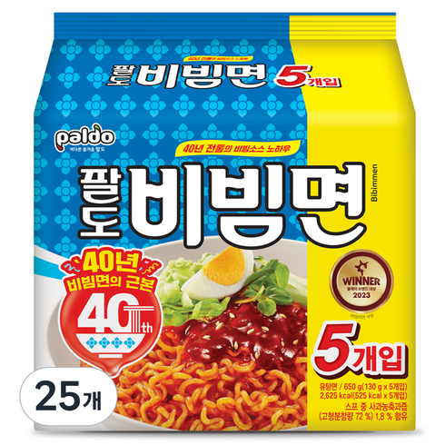 팔도 비빔면, 125개