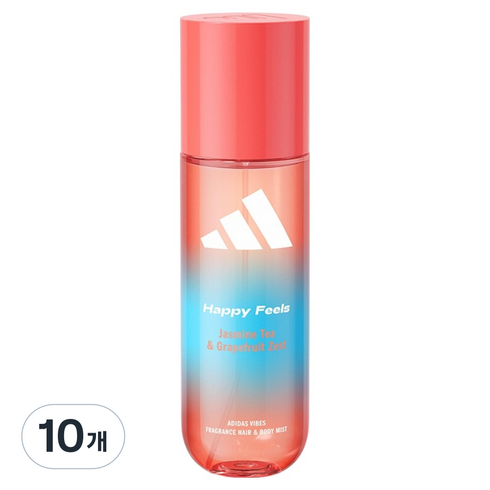아디다스 바이브 해피 필즈 퍼퓸 미스트, 10개, 150ml