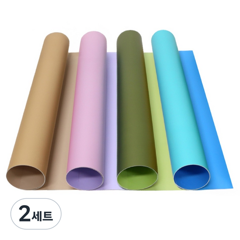 스튜디오201 양면 컬러 촬영 배경지 4종 세트, Type-E, 2세트