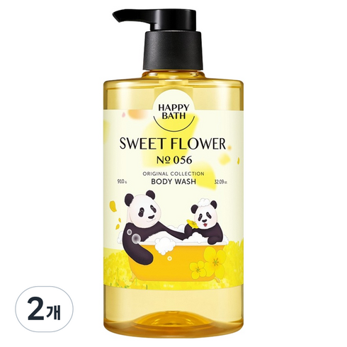 해피바스 바오패밀리 오리지널컬렉션 대용량 바디워시 스윗 유채꽃향, 910ml, 2개