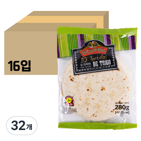 라카나스타 밀 또띠아 15cm, 280g, 32개