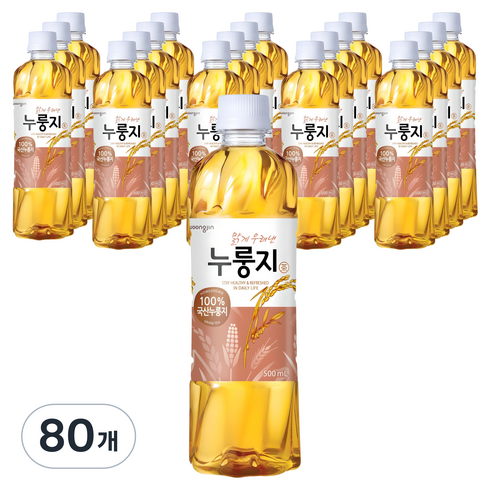 웅진 맑게 우려낸 누룽지차, 500ml, 80개