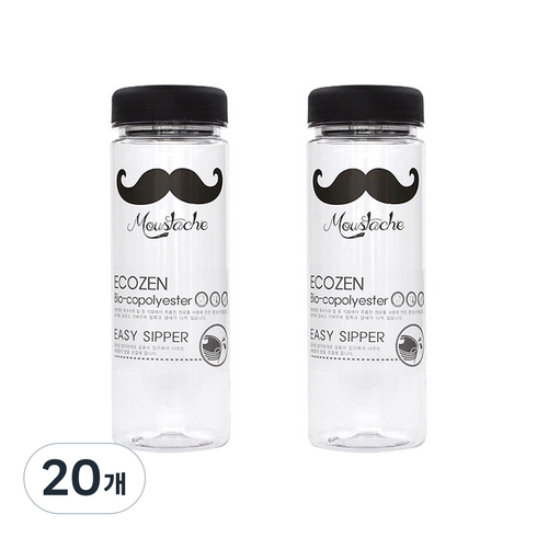 에코젠 보틀 콧수염, 혼합색상, 20개, 500ml