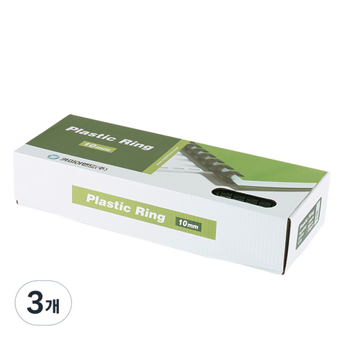 카피어랜드 21홀 플라스틱링 100개입, 10mm, 흰색, 3개