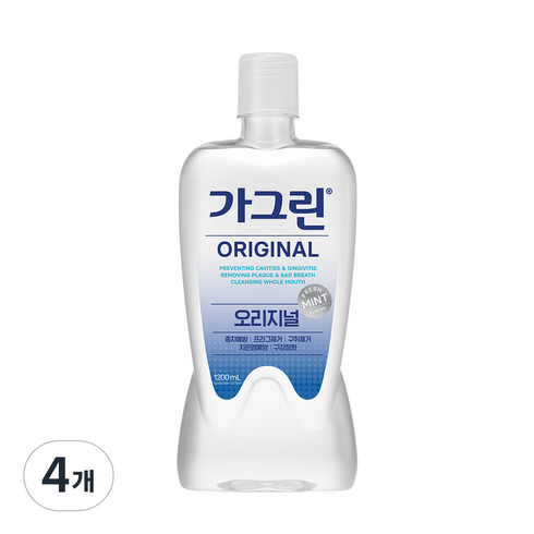 가그린 오리지널 구강청결제, 1.2L, 1개입, 4개
