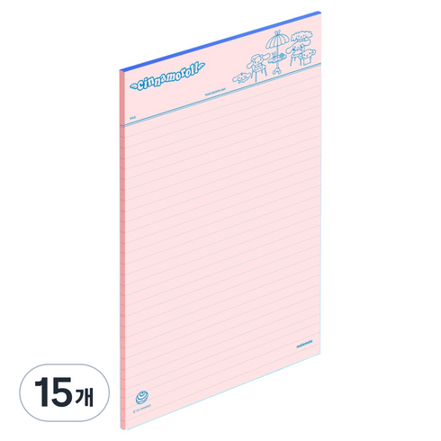 모트모트 산리오캐릭터즈 노트페이퍼, 룰드시나모롤, 40매, 15개