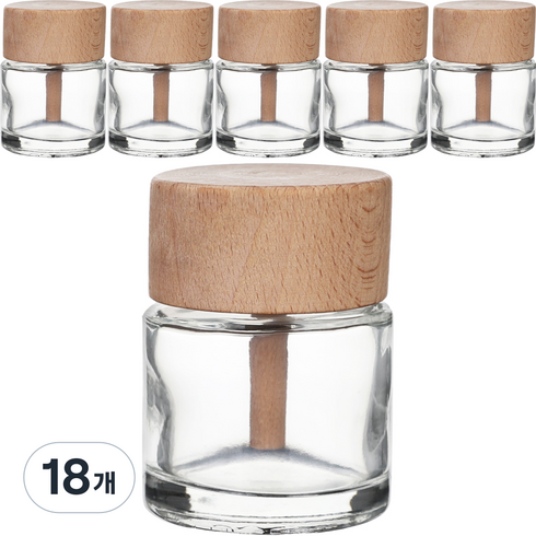 강군샵 원통우드캡 디퓨저용기, 50ml, 18개