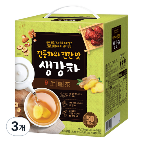 남양유업 전통차의 진한 맛 생강차, 15g, 50개입, 3개